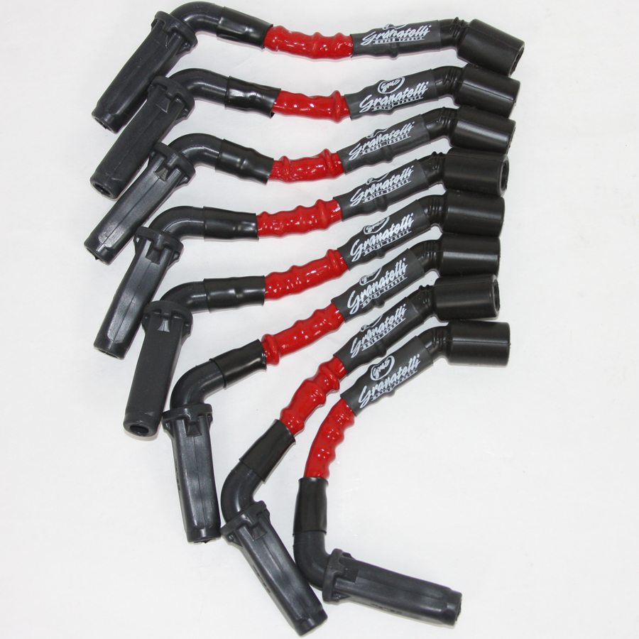 Camaro 2005-12 GM 6.0L/6.2L/ LS2/LS3/LSA/LS7/LS9 cars hi-perf coil-near-plug conn kit w/ RED high temp sleeved cable