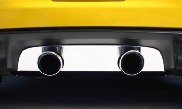 Corvette Exhaust Port Filler Panel - Stainless Steel : Corsa Dual 4" 06-11 Z06