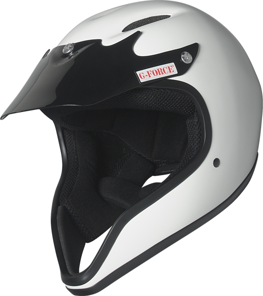 G-Force Racing Gear Helmet, PRO PIT HELMET SMALL WHITE