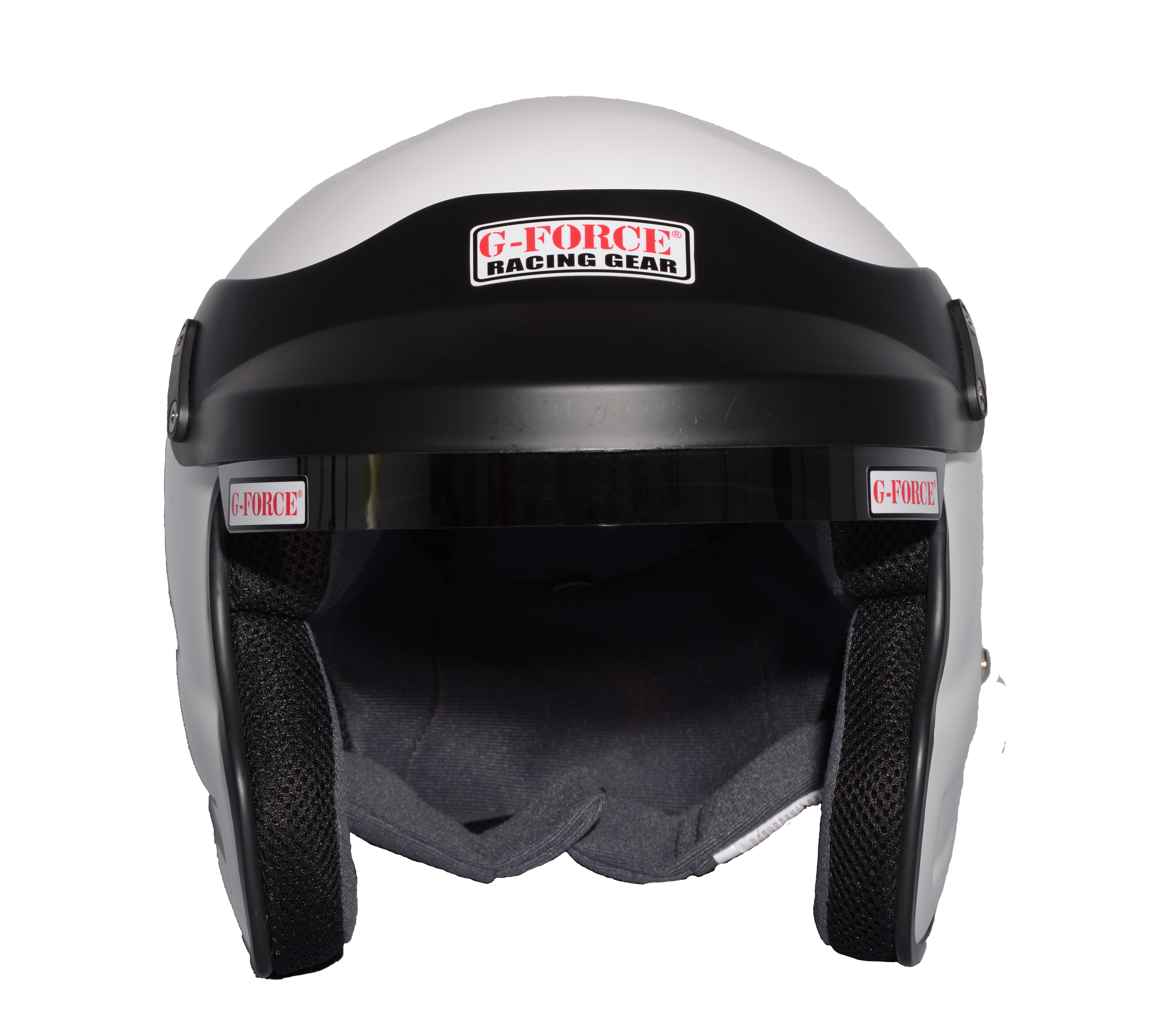 G-Force Racing Gear Helmet, PRO PHENOM SA2010 OPEN FACE MEDIUM WHITE