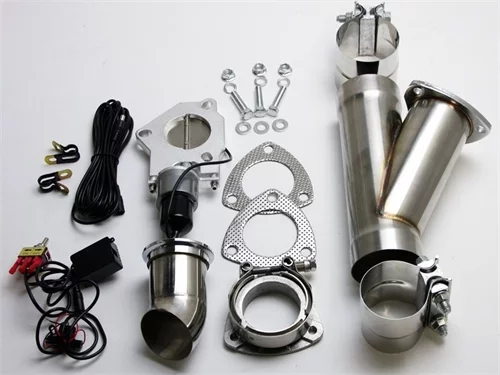 Universal  All 3.0" (76 mm) Electronic Exhaust Cutout System - Stainless Steel - Slip Fit w/ Band Clamp