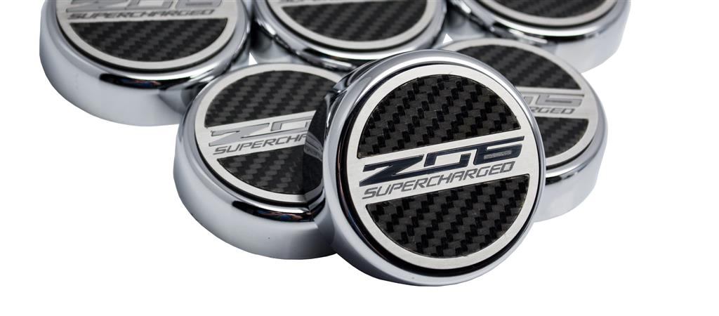 C7 Corvette Engines 14-19 Black Z06 Carbon Fiber Engine Cap Cover Set - Manual Transmission