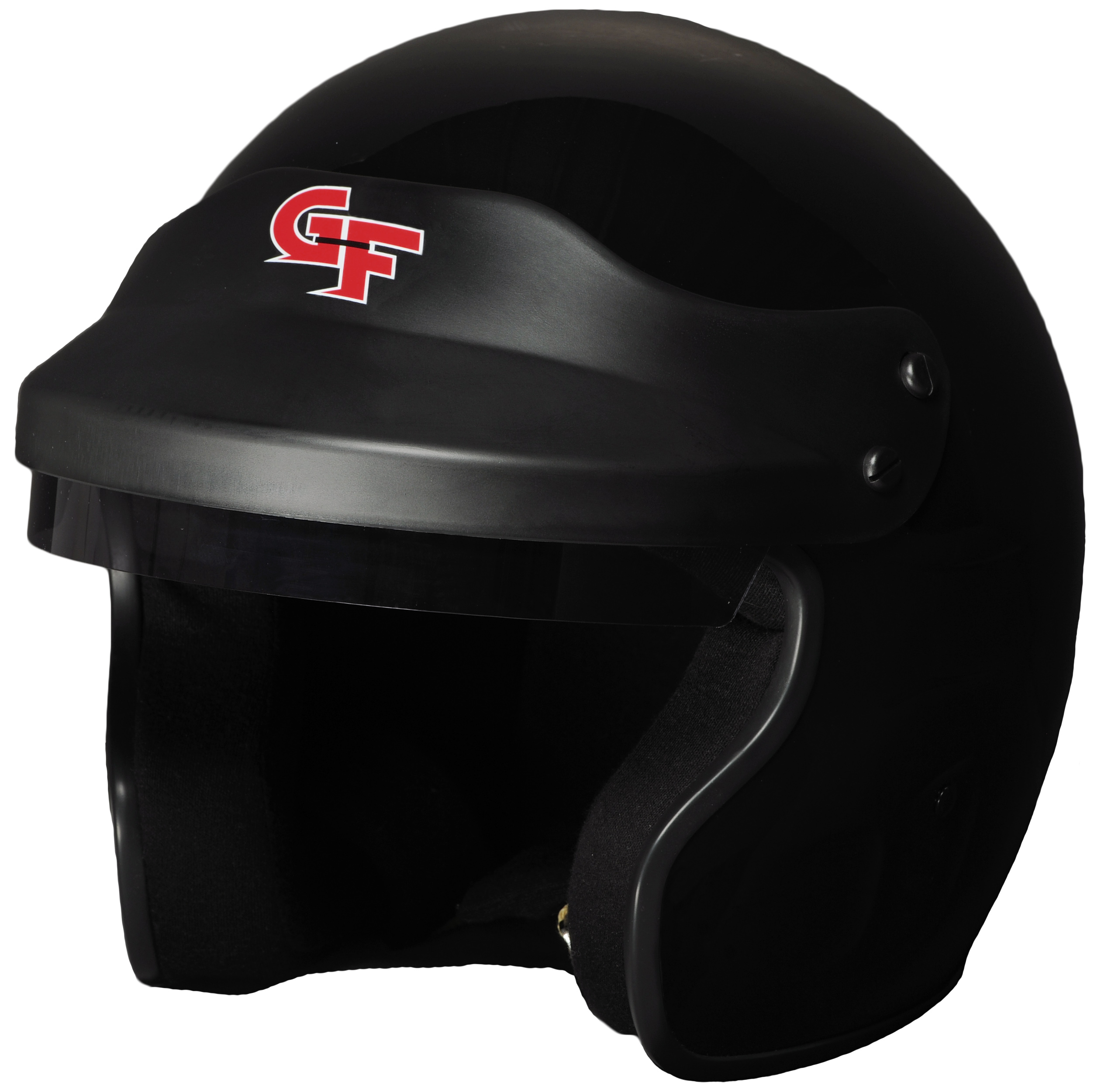 G-Force Racing Gear Helmet, GF1 OPEN FACE LRG BLACK SA2015