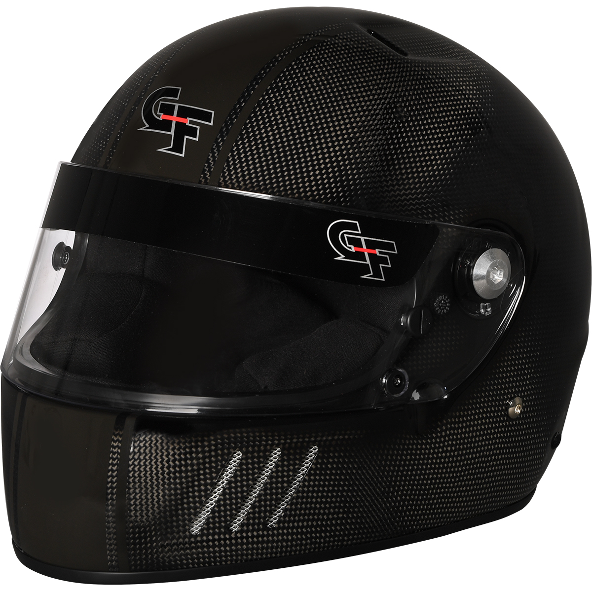G-Force Racing Gear Helmet, CF3 FULL FACE LRG BK SA2015