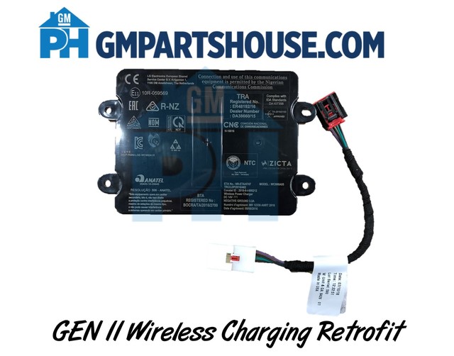 GEN II Wireless Charging Retrofit - GM OEM for Gen 6 Camaro, Cadillac, GMC and Others