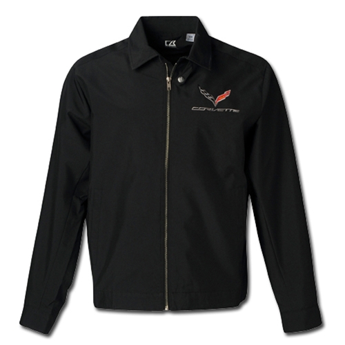 C7 Logo Corvette Cutter & Buck Mason Jacket : Black - 2014+