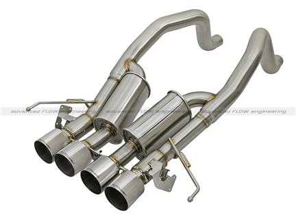 C7 Corvette Z06 15-17 w/ Factory Style NPP Valves, MACH Force-XP 3" to 2-1/2" 304 Stainless Steel Axle-Back Exhaust System