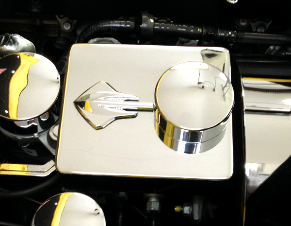 C7 Corvette Stingray, Chrome Steel Master Cylinder Cover