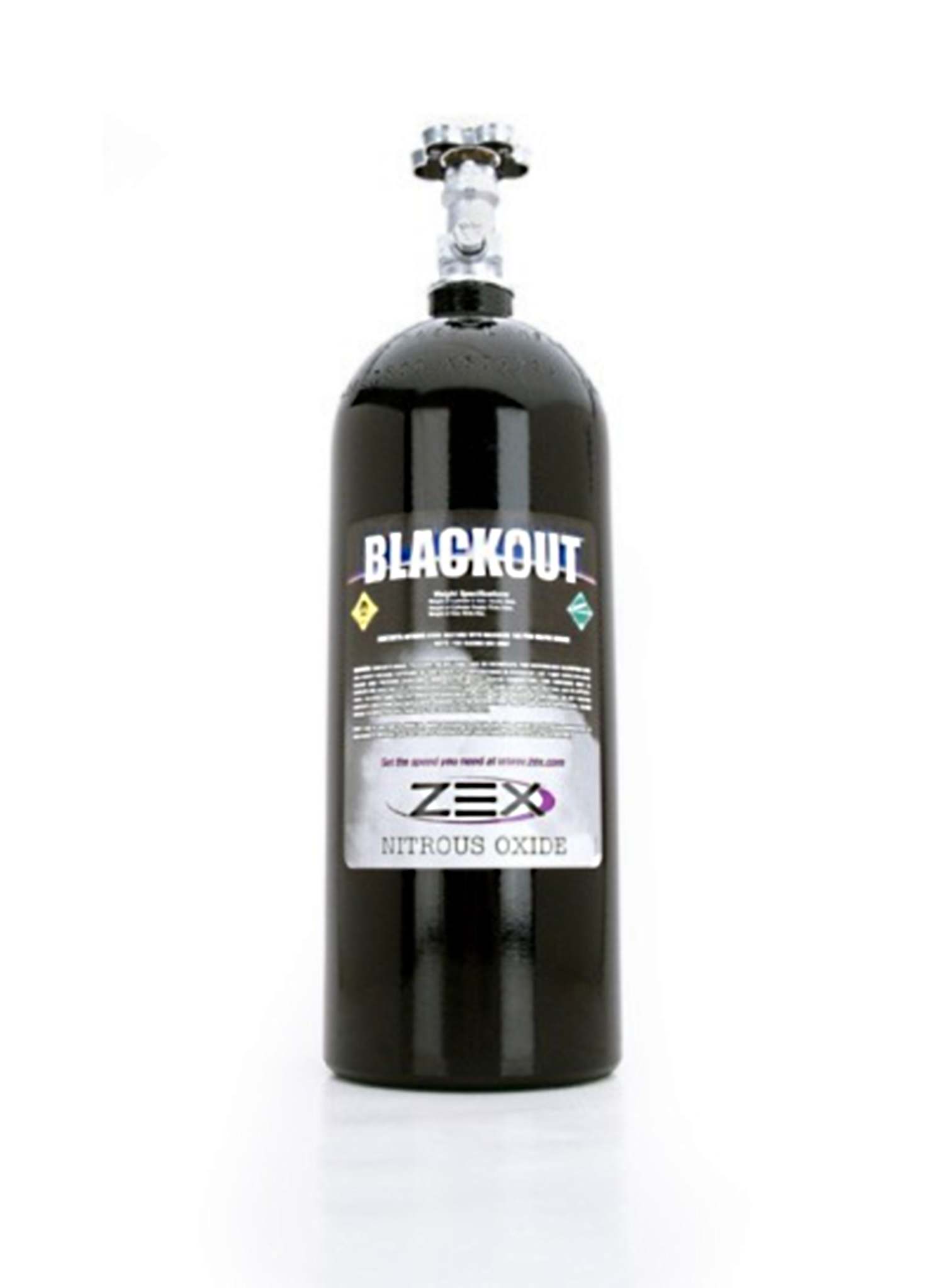 ZEX Black 10 Lb Nitrous Oxide Bottle, N2O Blk Bottle, Corvette, Camaro and others