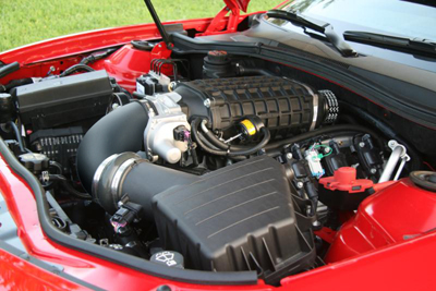 Supercharger Package, 2010 V8 Camaro 575HP Black Finished TVS 2300 Intercooled
