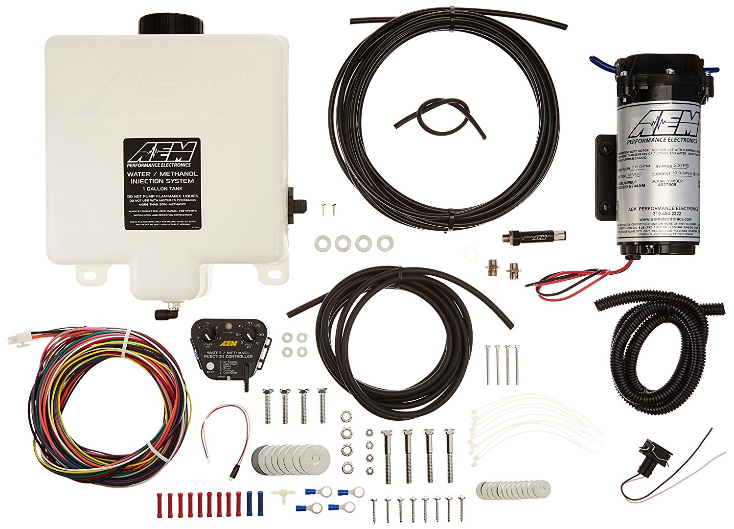 AEM V2 1-Gallon Water/Methanol Injection Kit with Internal MAP Sensor for Corvette, Camaro and others