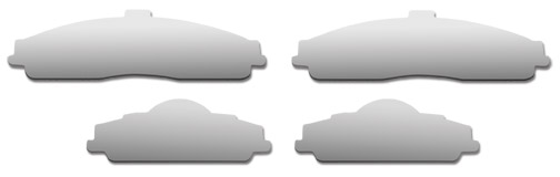 Brake Pad Covers - 4 Piece Set 1997-2013 Corvette