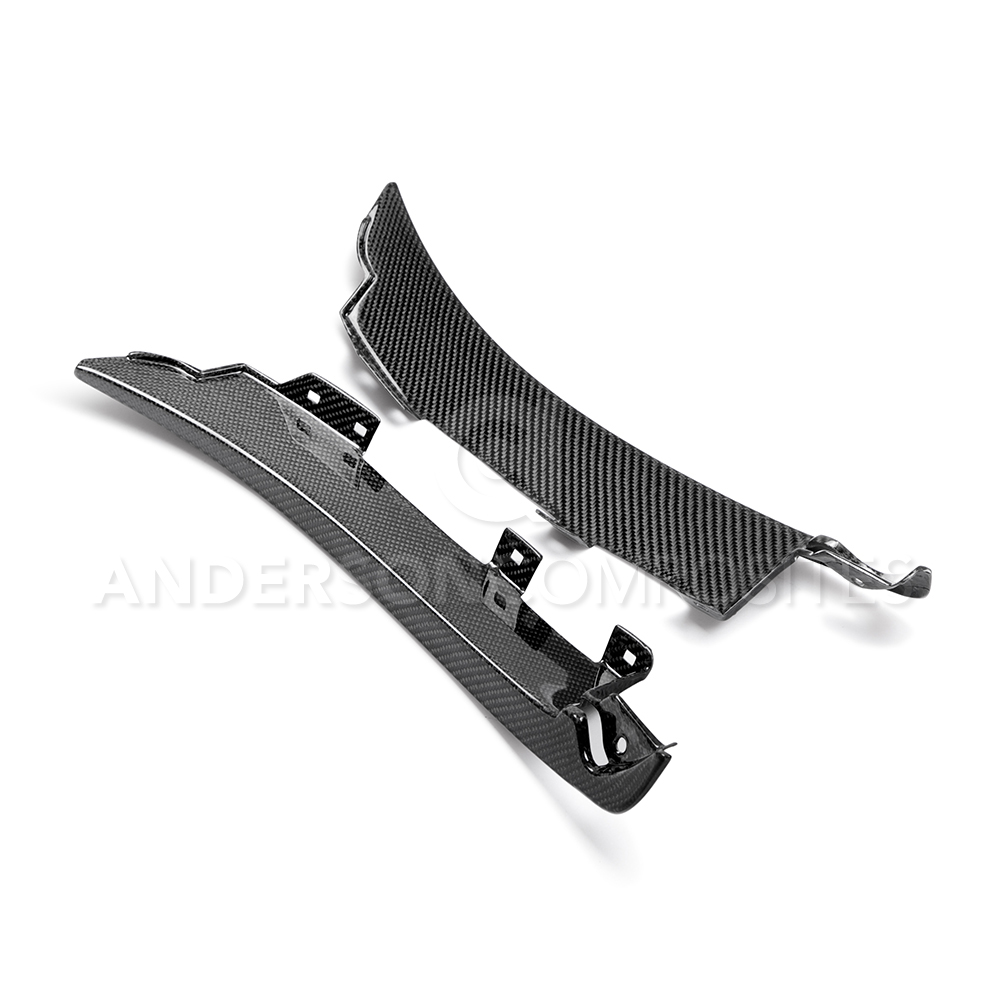 2015-2019 FORD SHELBY GT350  Carbon fiber front splash guards for 2015-2016 Ford Mustang GT350