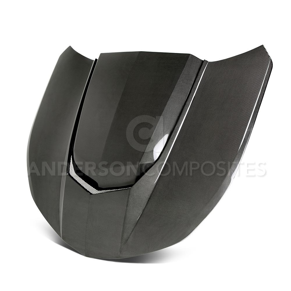 2016-2019 Camaro, 6th Gen Real Carbon Fiber ZL1 Style "Power Bulge" Hood, Heat Extractor Vent