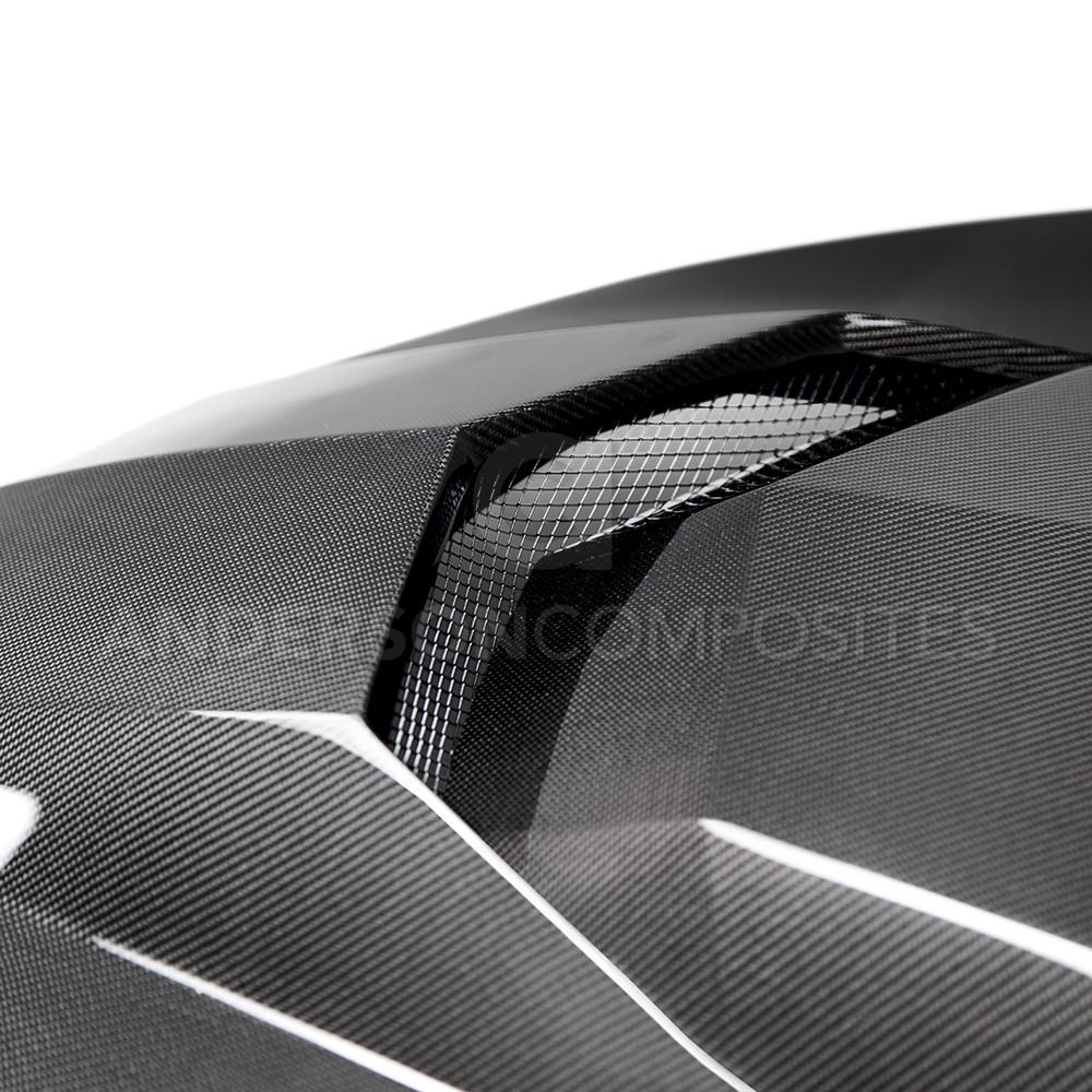 C5 Corvette 1997-2004 Real Carbon Fiber Type TM Hood with C7 Style Hood Vent