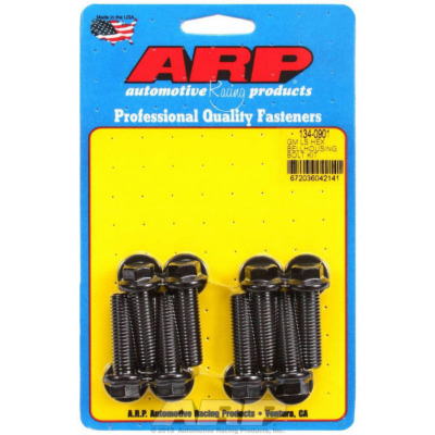 ARP Bellhousing Bolt Kit, 10mm x 1.50 Thread, 1.375 in Long, Hex Head, Washers Included, Chromoly, Black Oxide