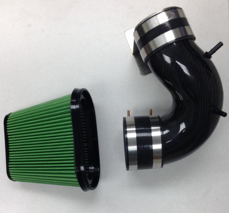 B&B Corvette C7 Stingray Carbon Fiber Cold Air Intake System with Green Filter