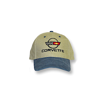 C4 Corvette Blu Low Profile Cotton Brushed Twill Hat B&B Tee's -BBHH043BLU