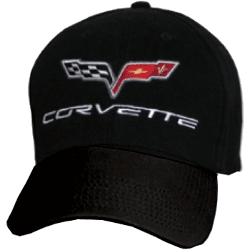 C6 Corvette Black Low Profile Brushed Cotton Twill Hat B&B Tee's -