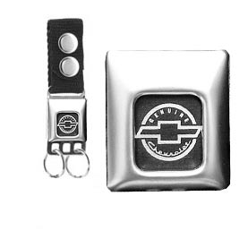 Genuine Chevrolet Small Keychain w/Black Webbing Buckle Down -