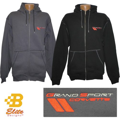 Grand Sport Corvette Full Zip Heavyweight Hooded Sweatshirt