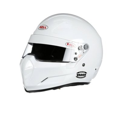 BELL Helmet, Racer Series, Vador, Snell SA2015, Head and Neck Support Ready, White