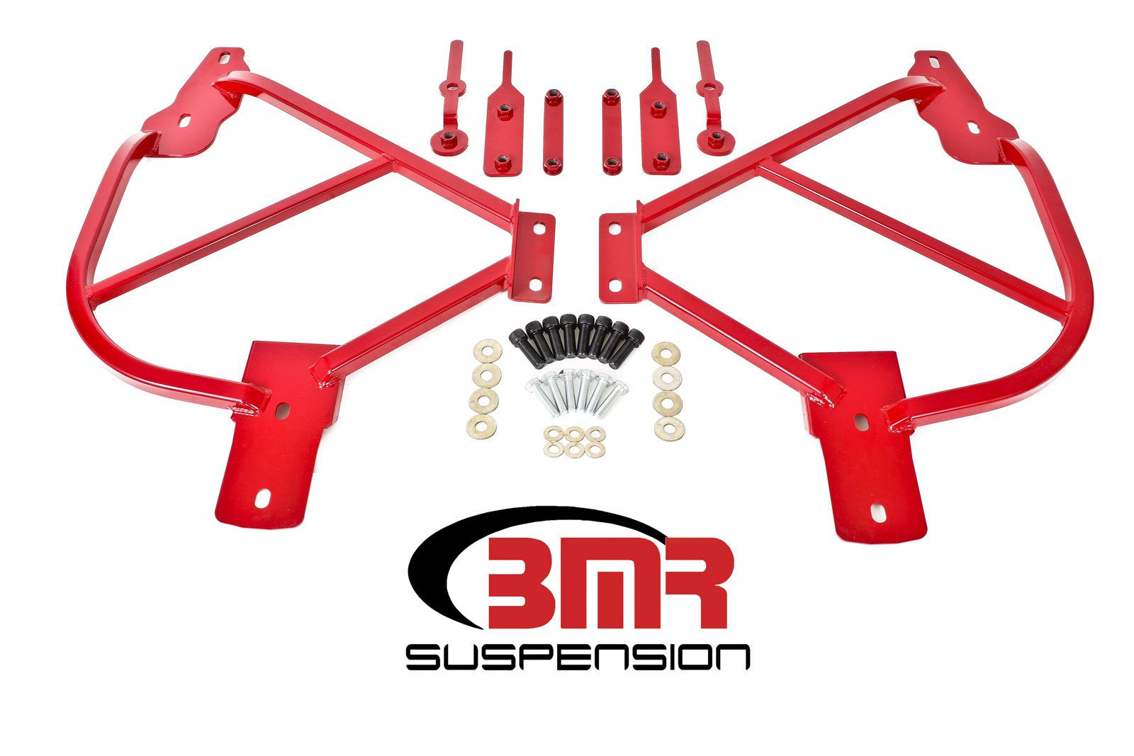 2010-2015 Camaro V8 / V6 Subframe Connectors, Red,  Tie The Front and Rear Subframes Together