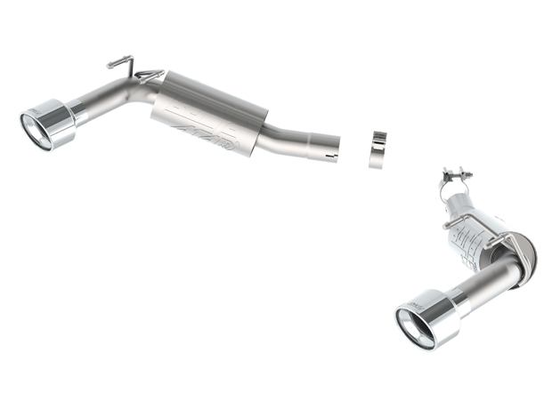 Camaro 2014-15, BORLA Exhaust System, ATAK, Axle-Back, 2-1/2 in Tailpipe, 4-1/2 in Tips, Stainless, Natural