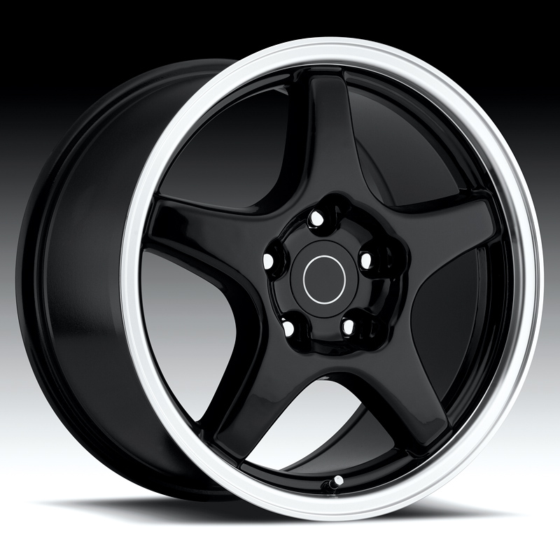 Corvette C4 ZR1 91-96 - Black w/Machined Lip Reproduction Wheels