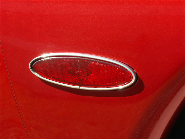 C5 2pc Side Marker Chrome Trim Ring, C5 Corvette