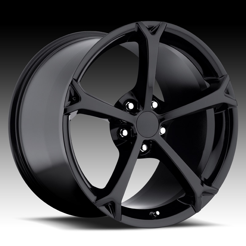 Corvette Wheels Grand Sport Style BLACK : C5, C6, C6/Z06