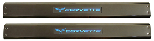 2005-2013 C6 Corvette Stainless Steel Illuminated Sill Plates (2)