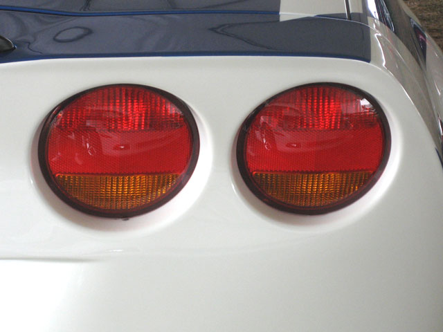 C6 Corvette LEFT EUROPEAN Outer Taillight Housing with Bulbs and Sockets