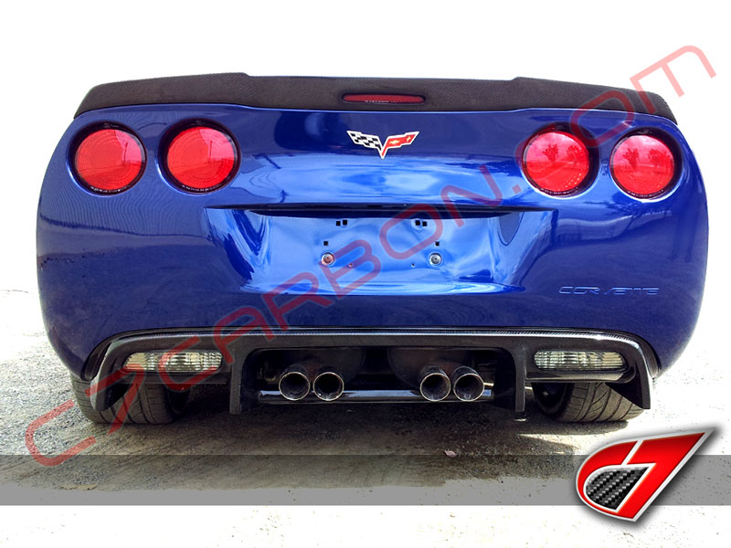 2005-2013 Chevrolet C6 Corvette Rear Diffuser RACE Edition Style in Carbon Fiber