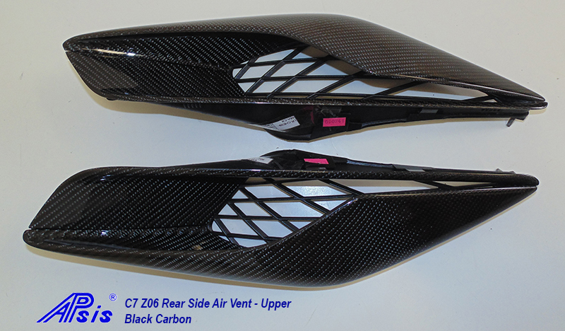 C7 Corvette Z06 and Stingray APsis Real Carbon Fiber Rear Quarter Panel Intake Air Vents, Sccops