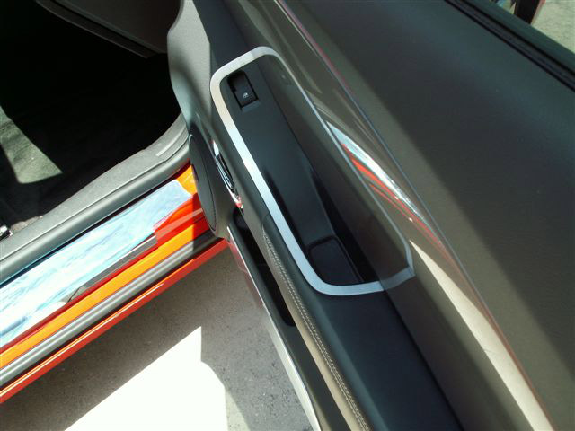 2010+ Camaro 2pc Brushed Stainless Door Handle Pull Trim