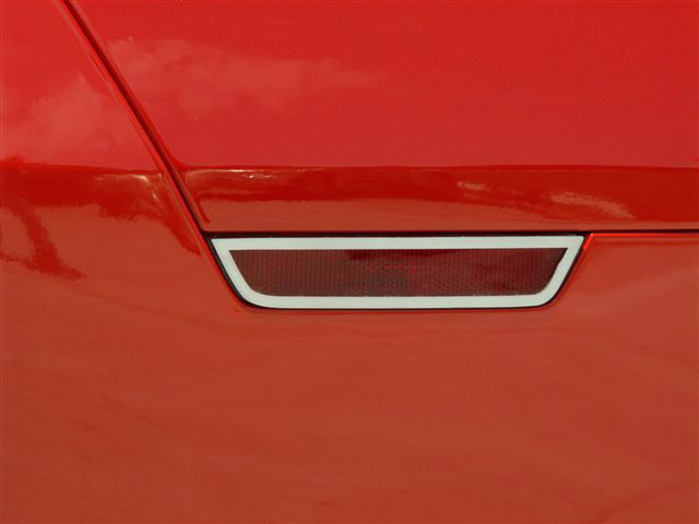 2010+ Camaro 4pc Brushed Stainless Side Marker Bezels