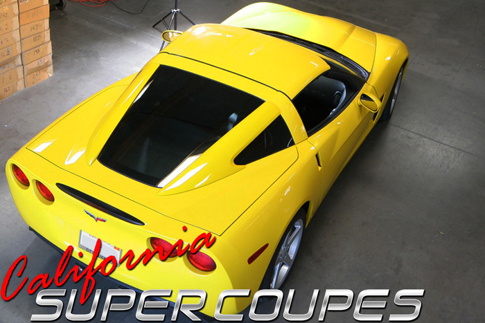 C6 Corvette Rear Extended Window Rails and Halo, California Super Coupes