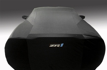 C6/ZR1 Corvette Genuine GM Car Cover Indoor Black with Color ZR1 Logo