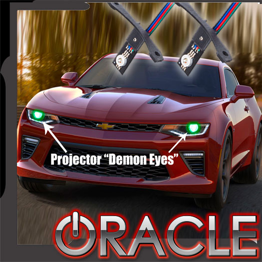 2016-2019 Chevy Camaro ORACLE "Demon Eye" ColorSHIFT Projector Illumination Kit