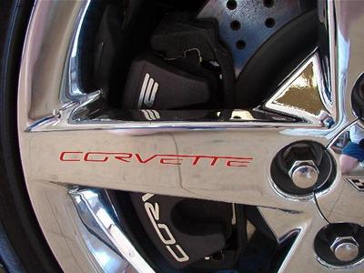 2005-2013 C6 Corvette Wheel Spoke Decal Lettering Set