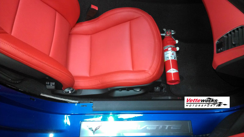 2014+ C7 Corvette Fire Extinguisher Seat Mount Bracket
