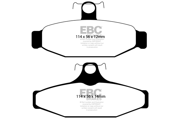 1994-1996 Chevrolet C4 Corvette, 5.7L, V8, Ultimax OEM Plus REAR Disc Brake Pad Set FMSI D413, UD413