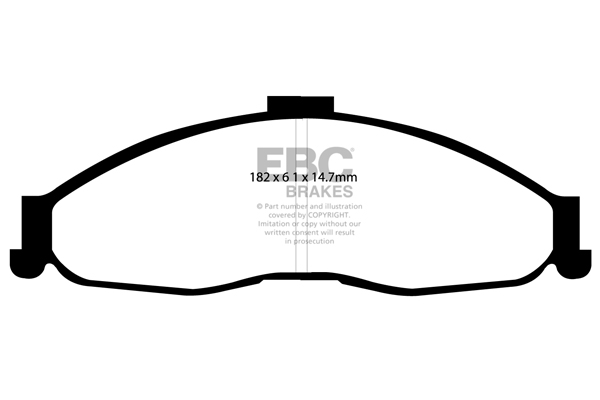 1998-2002 Chevrolet Camaro Base,  3.8, V6  ULT, LSimax OEM Plus FRONT Disc Brake Pad Set FMSI D749, UD749