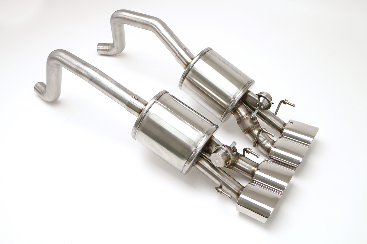 Chevy C6 Corvette Fusion Exhaust for Factory NPP (Oval Tips) Billy Boat Exhaust 4 1/2'' Qd Oval Tips