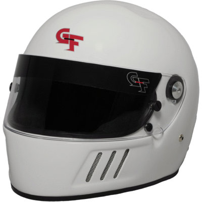 G-Force Helmet, GF3, Full Face, Snell SA2015, Head and Neck Support Ready, White