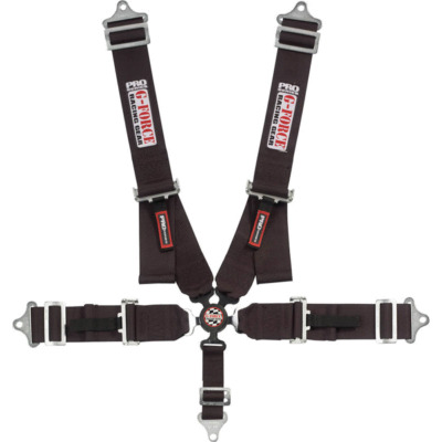 G-Force Harness, 5 Point, Camlock SFI 16.5, Pull Down Adjust, Bolt On for Corvette, Camaro and Others