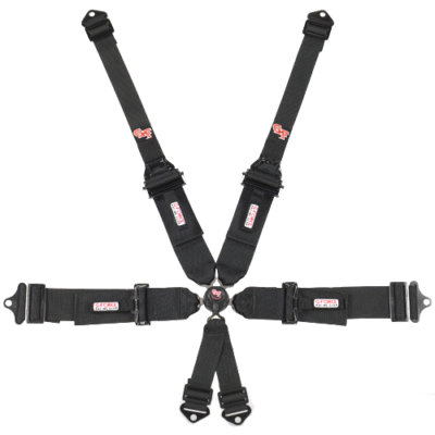 G-Force Harness, 6 Point, Camlock SFI 16.5, Pull Down Adjust, Bolt On for Corvette, Camaro and Others