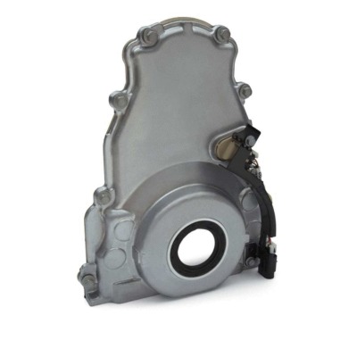 GM Timing Cover, 1 Piece, Front Camshaft Sensor, Gaskets, Hardware Included, Aluminum LS2/LS3, LS-Series