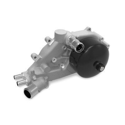 Holley Water Pump, Mechanical, Forward Facing Inlet, Aluminum, Natural, GM LS Engine Series